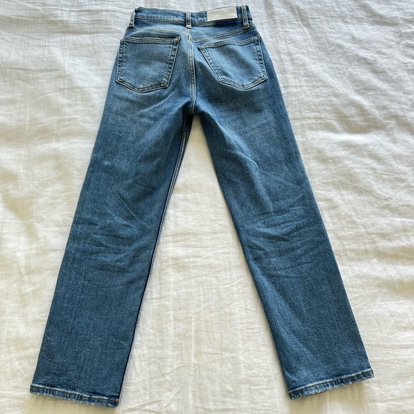 RE/DONE Comfort Stretch High Rise Stove Pipe Jeans - Picture 4 of 10